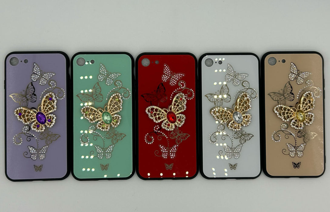 Shiny butterfly case for iphone 7 / 8 / SE