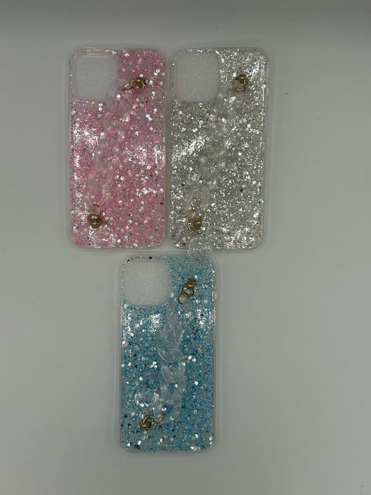 Glitter cases with chain handle for iphone 12 pro max