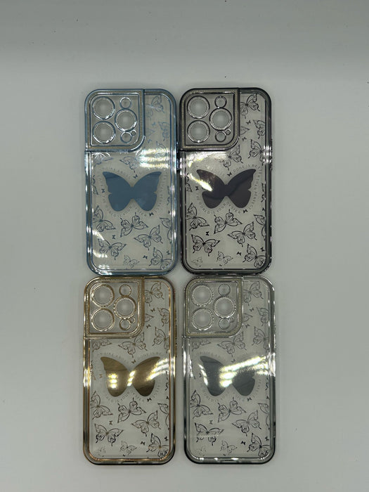 Clear butterfly case for iphone 14 pro