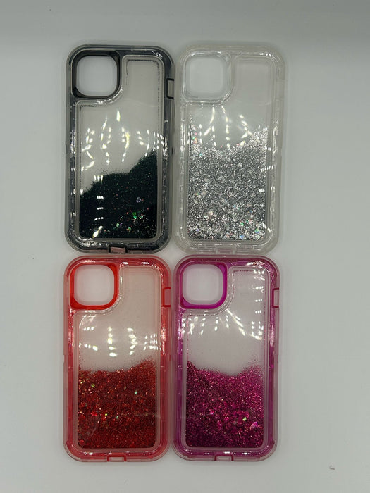 Glitter otter case for iphone 14 plus