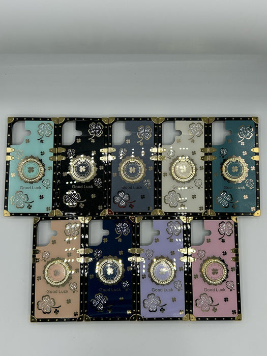 Squared good luck cases with ring for iphone 16