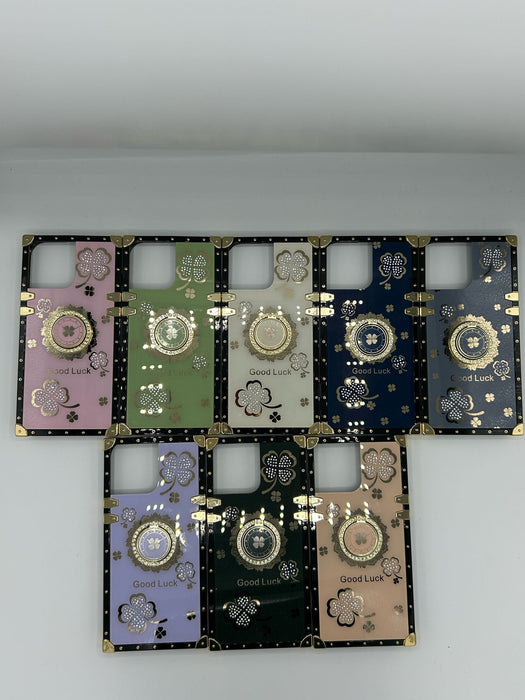 Squared good luck cases with ring for iphone 16 pro