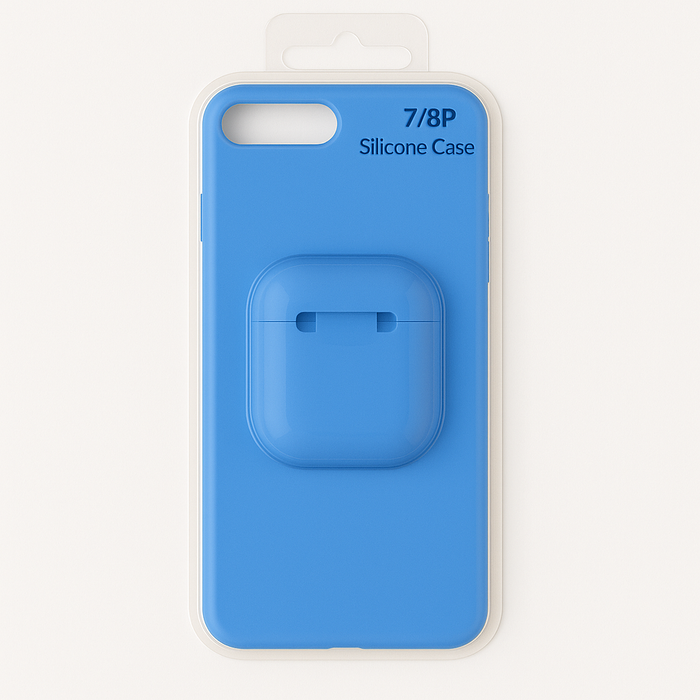 Silicone Case with AirPods Holder – iPhone 7 Plus / 8 Plus