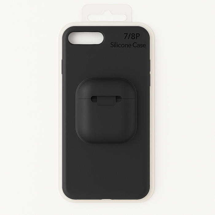Silicone Case with AirPods Holder – iPhone 7 Plus / 8 Plus