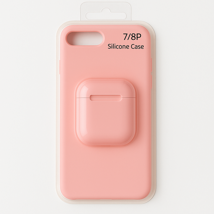 Silicone Case with AirPods Holder – iPhone 7 Plus / 8 Plus