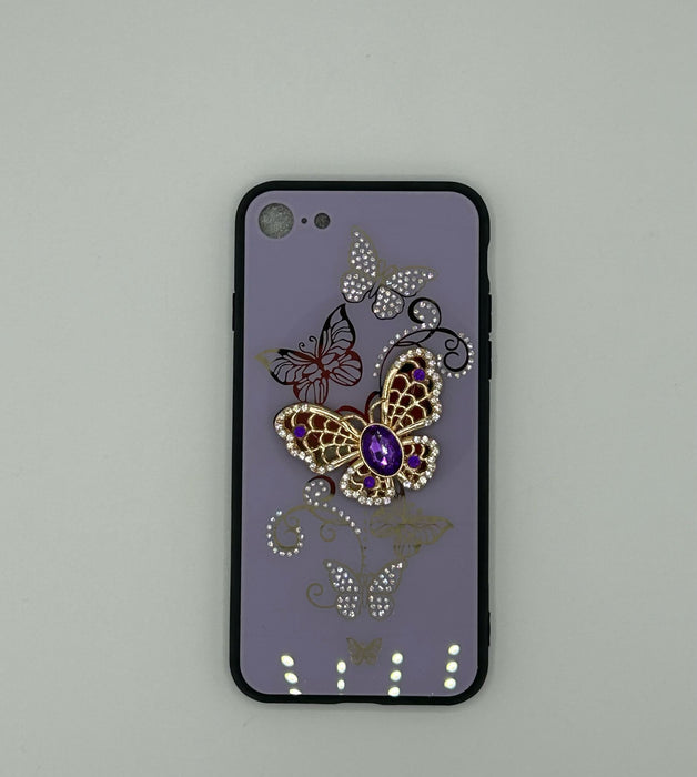 Shiny butterfly case for iphone 7 / 8 / SE