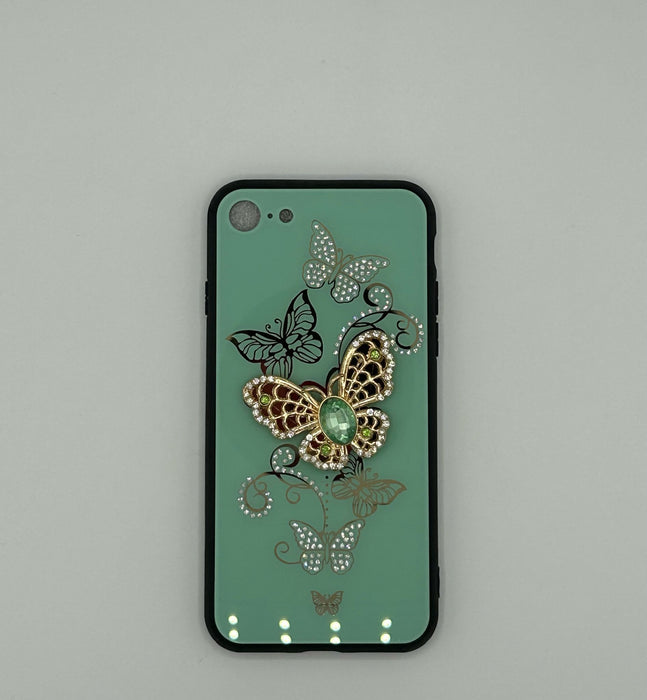 Shiny butterfly case for iphone 7 / 8 / SE