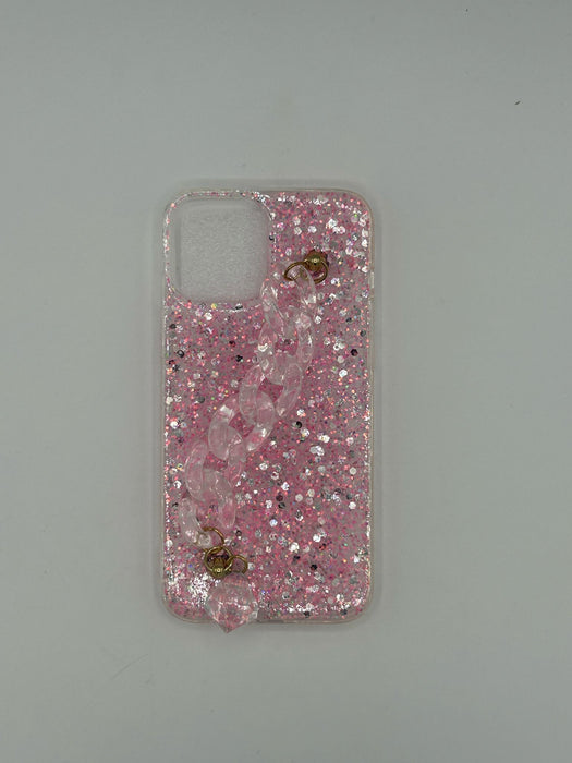 Glitter cases with chain handle for iphone 12 pro max