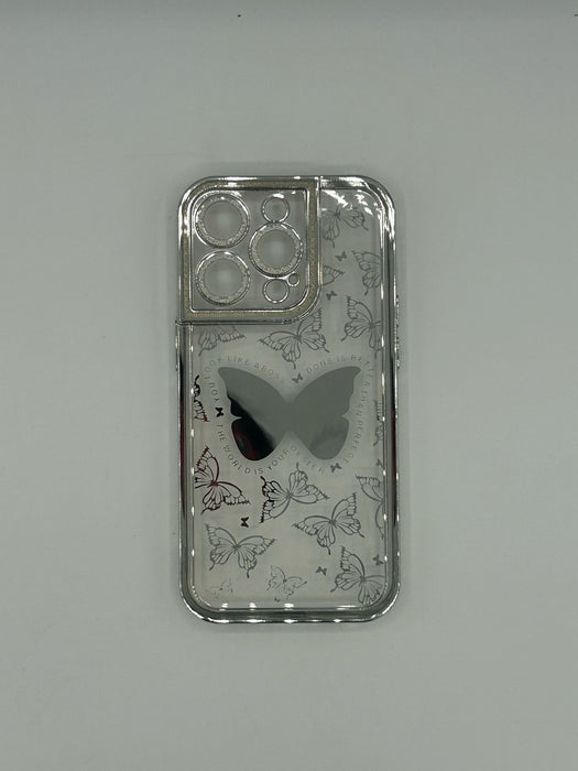 Clear butterfly case for iphone 14 pro