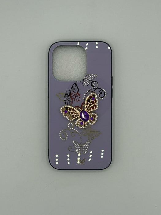 Diamond butterfly case for iphone 14 pro