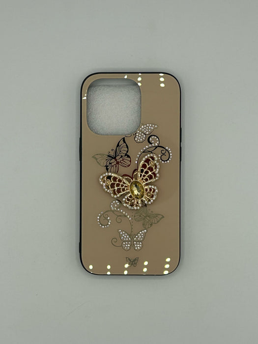 Diamond butterfly case for iphone 14 pro