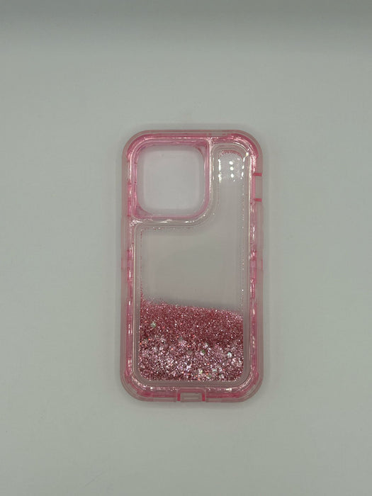 Glitter otter case for iphone 14 pro