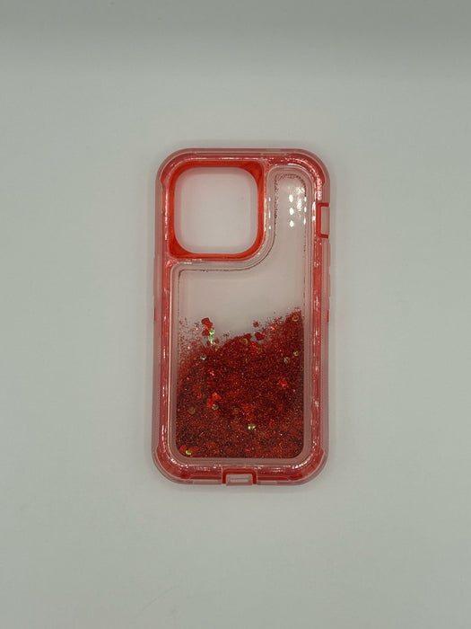Glitter otter case for iphone 14 pro