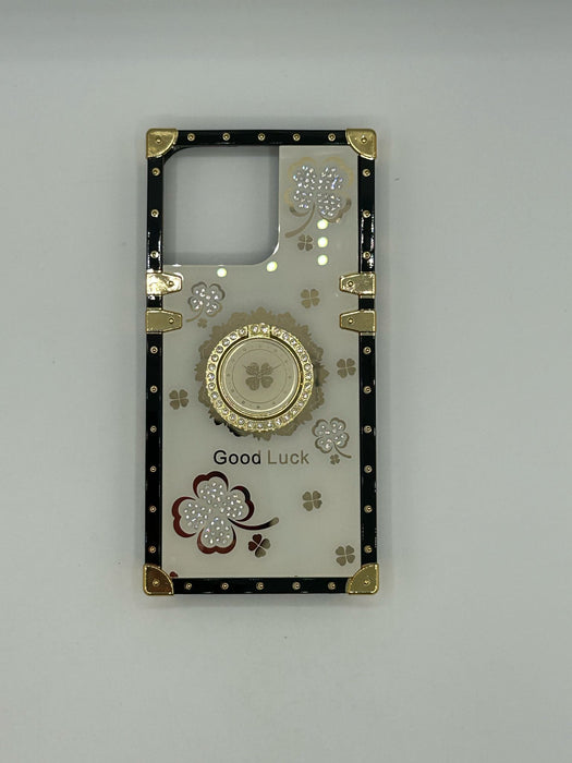 Squared good luck cases with ring for iphone 16 pro
