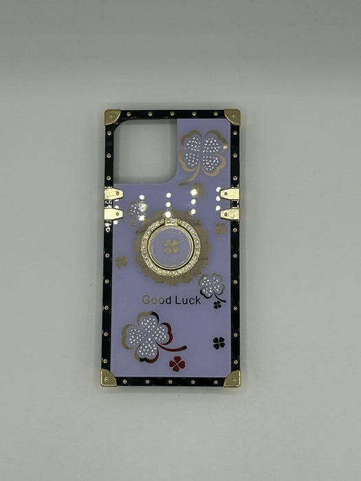 Squared good luck cases with ring for iphone 16 pro